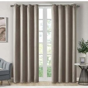 2-PK Illuminology Drapes for Bedroom w/ Grommet Top Triple Weave Stitched Edge